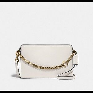 Coach Crossbody Bag 78801 Leather Signature Chalk